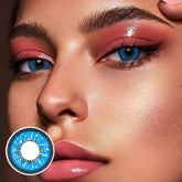 Love Words Blue Coloured Contact Lenses - BEAUEYE (UK)